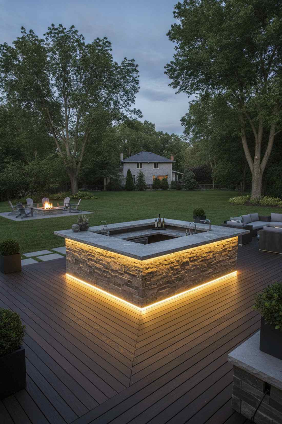 illuminated bar base