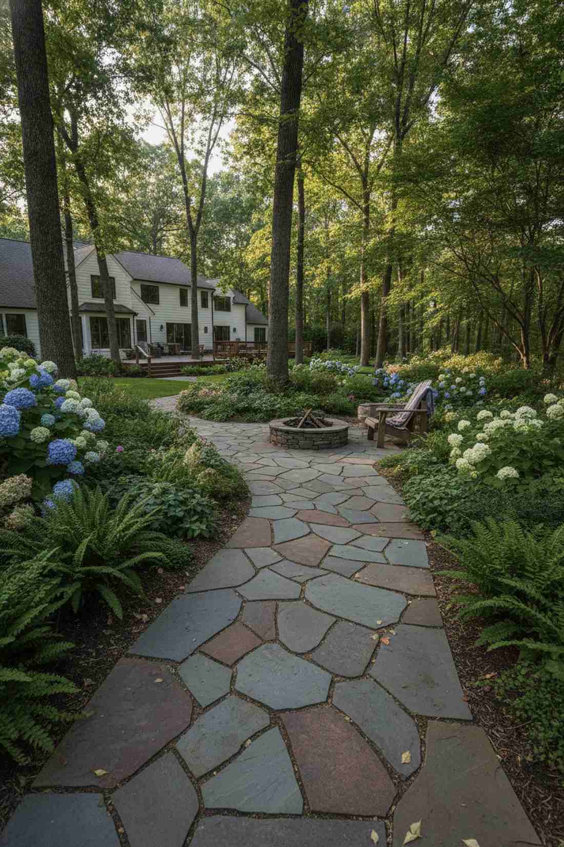 irregular flagstone mosaic