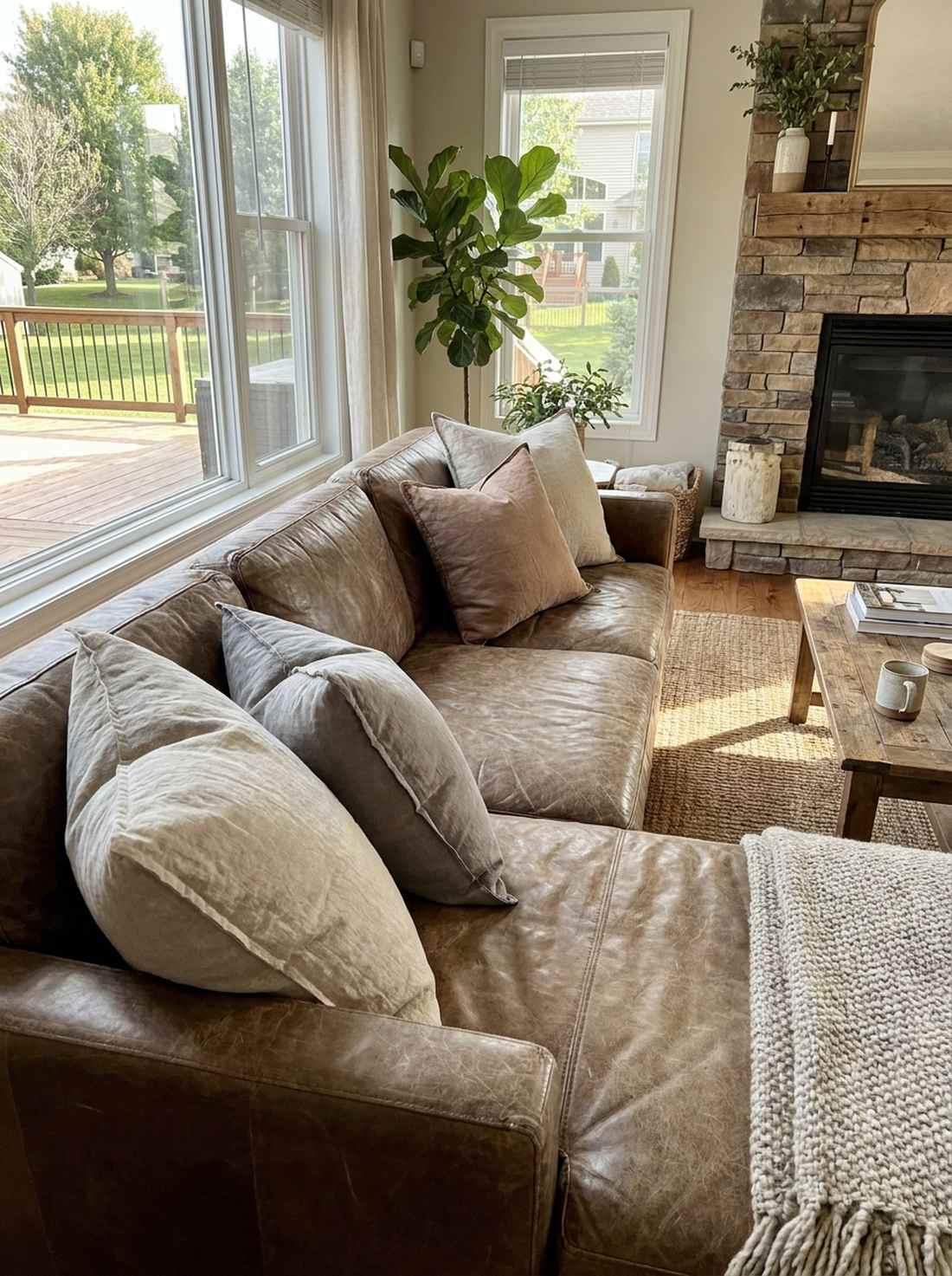 linen throw pillows