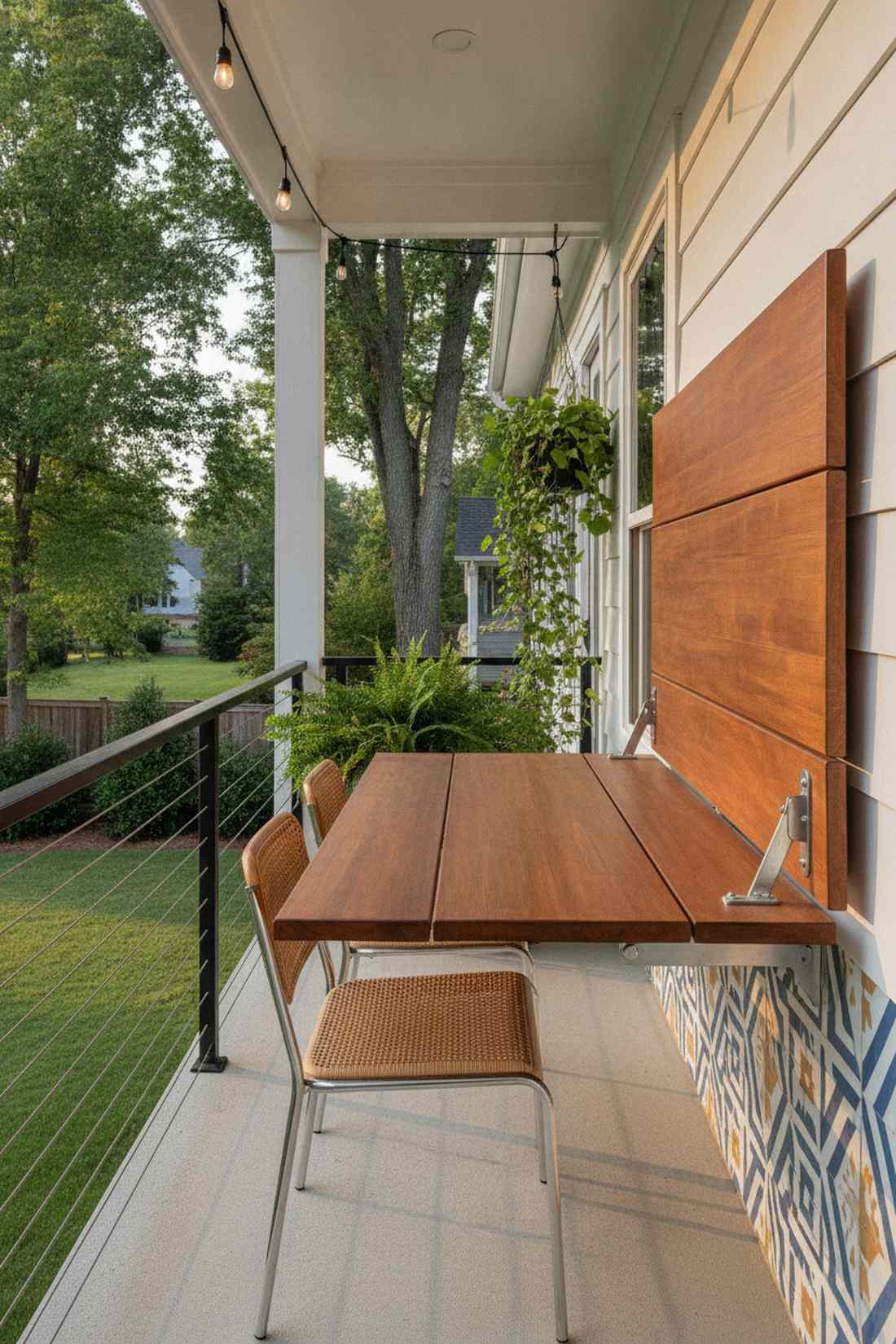murphy style fold down dining table
