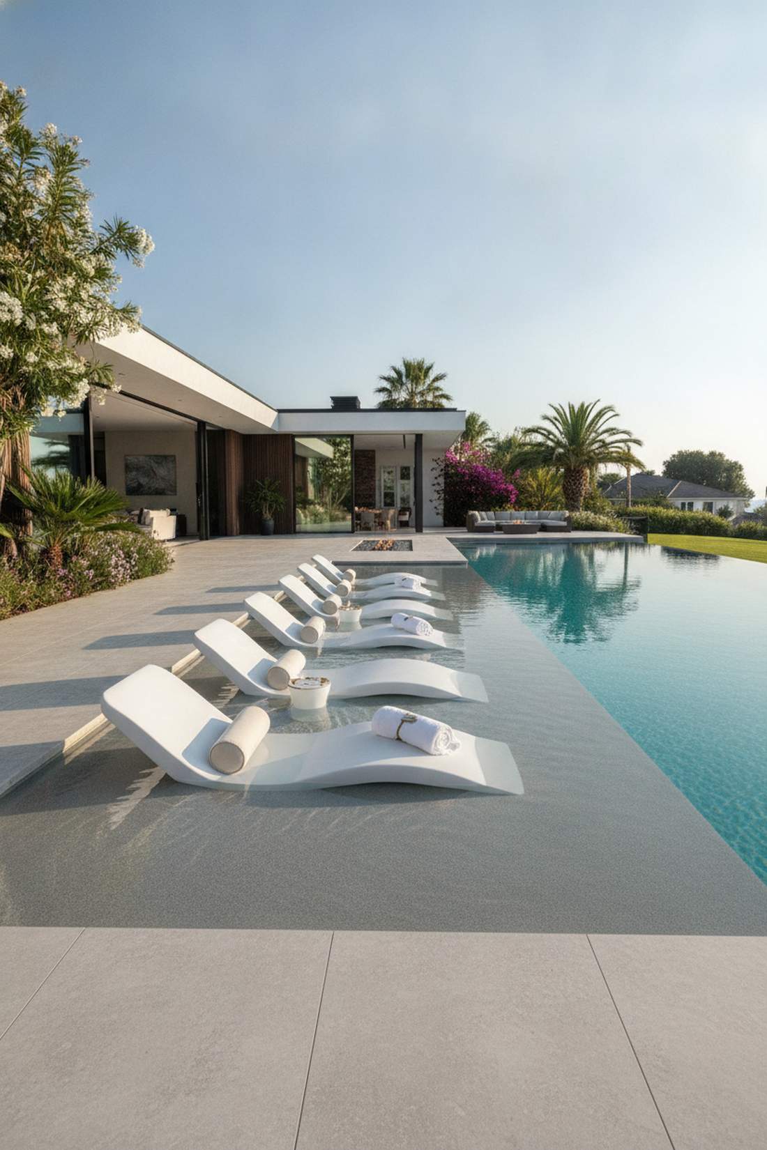 organic resin chaise lounge