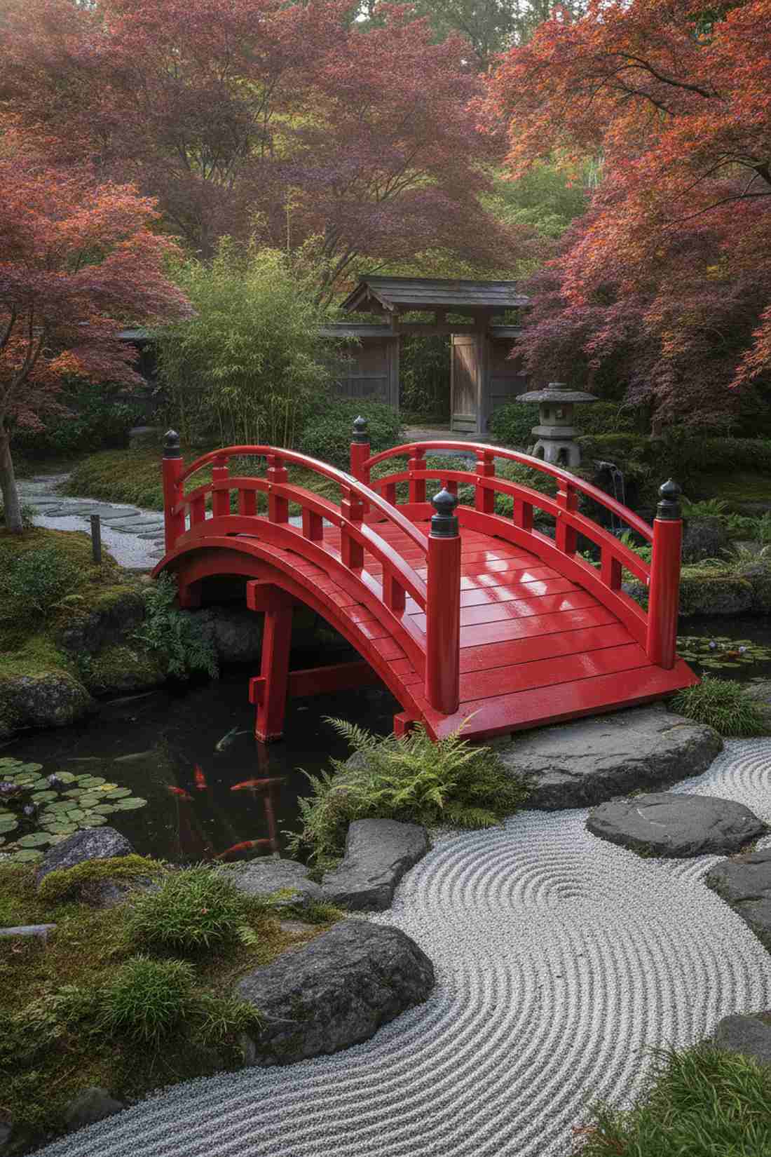 red lacquered drum bridge