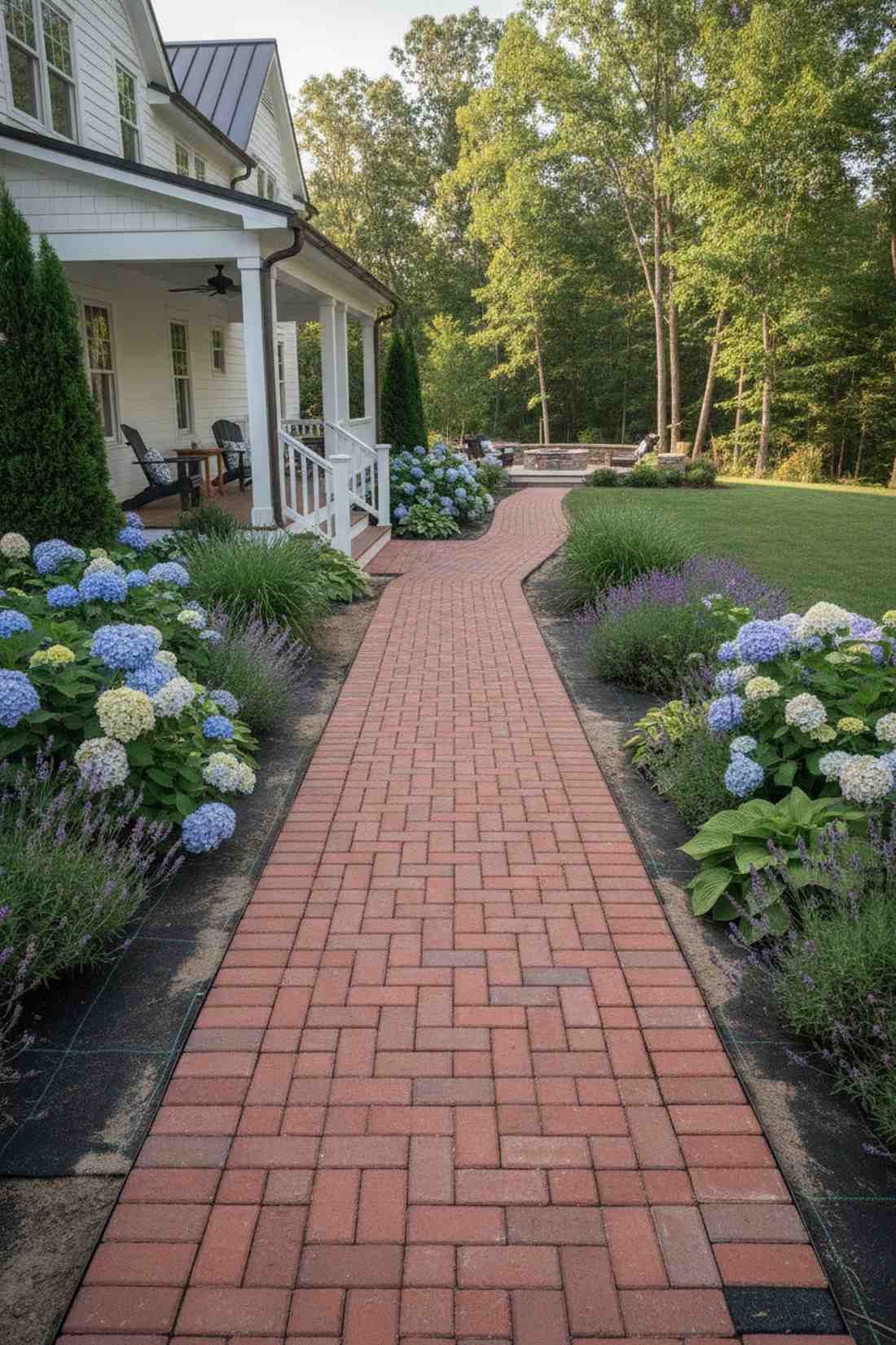 running bond pathway border