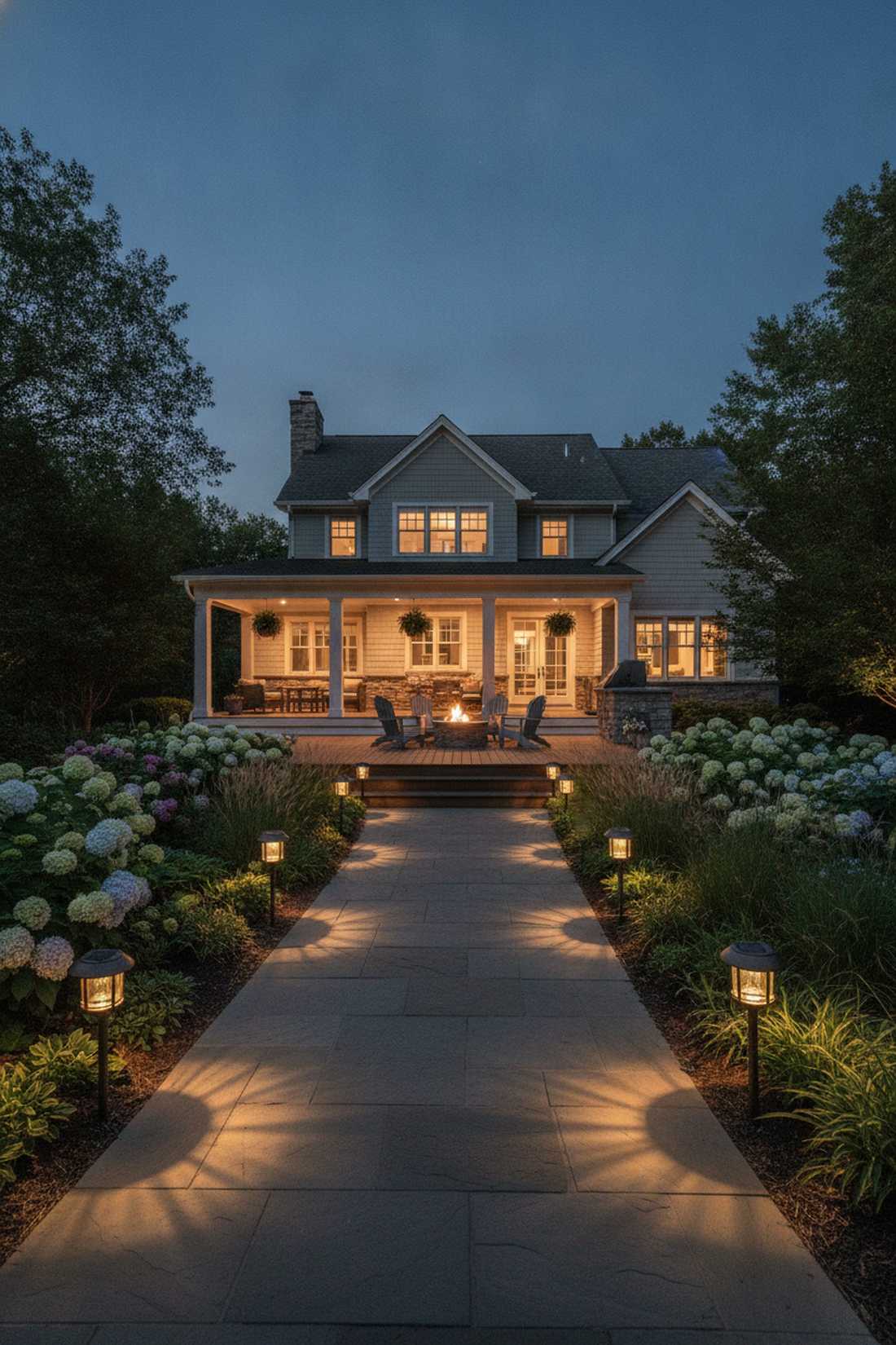solar stake lights garden borders
