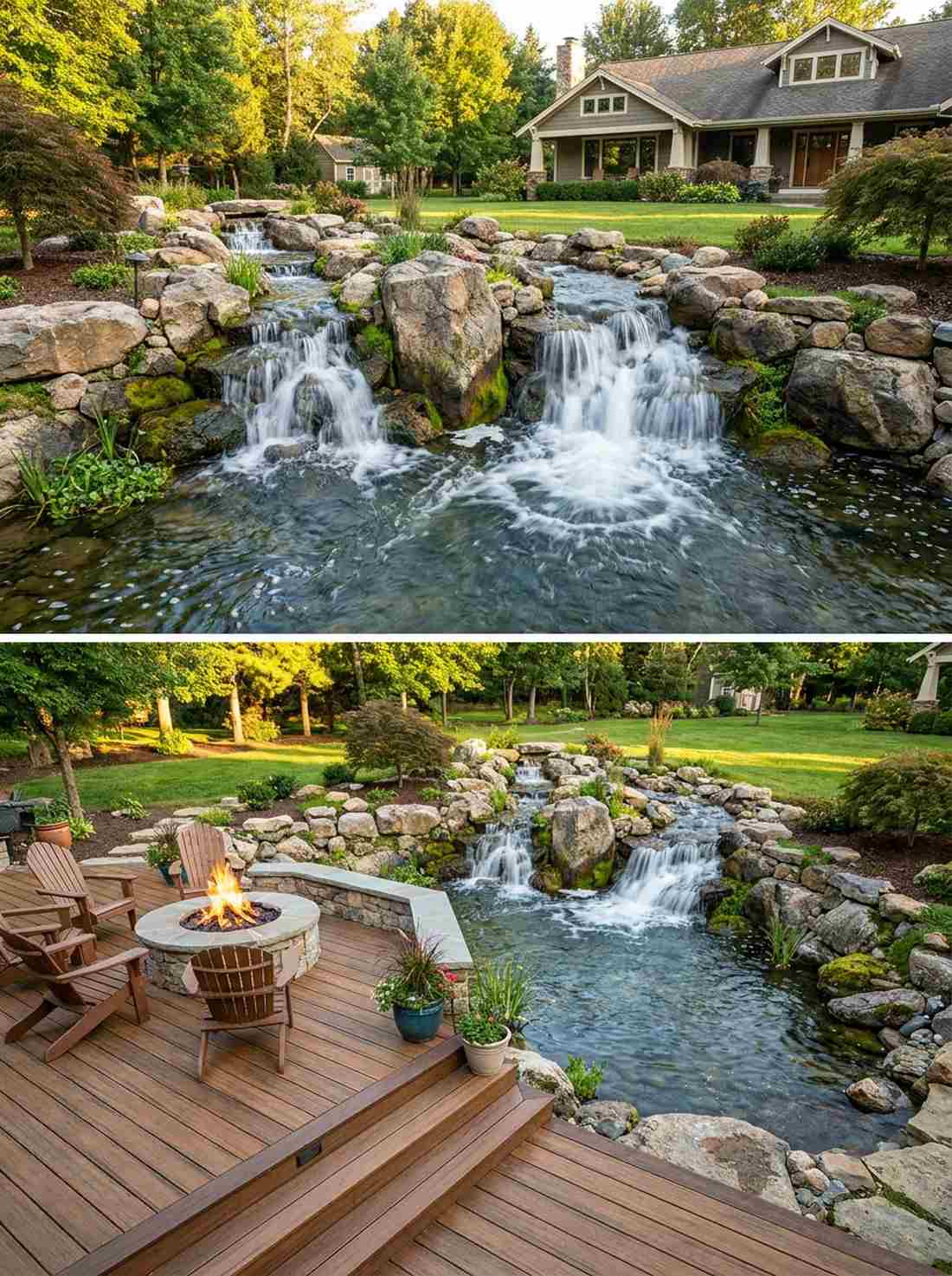 split stream dual waterfall