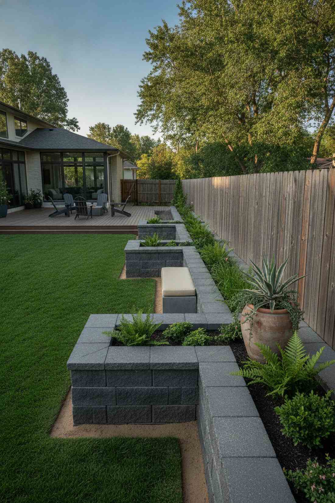 staggered offset bed arrangement