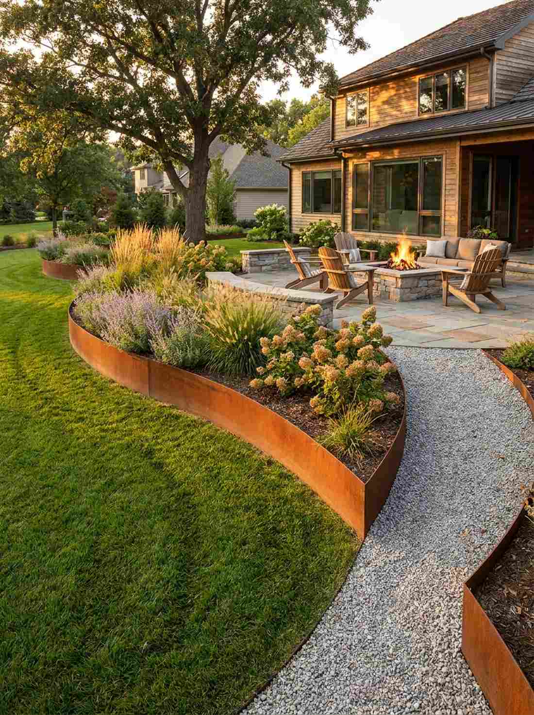 steel edging planting beds
