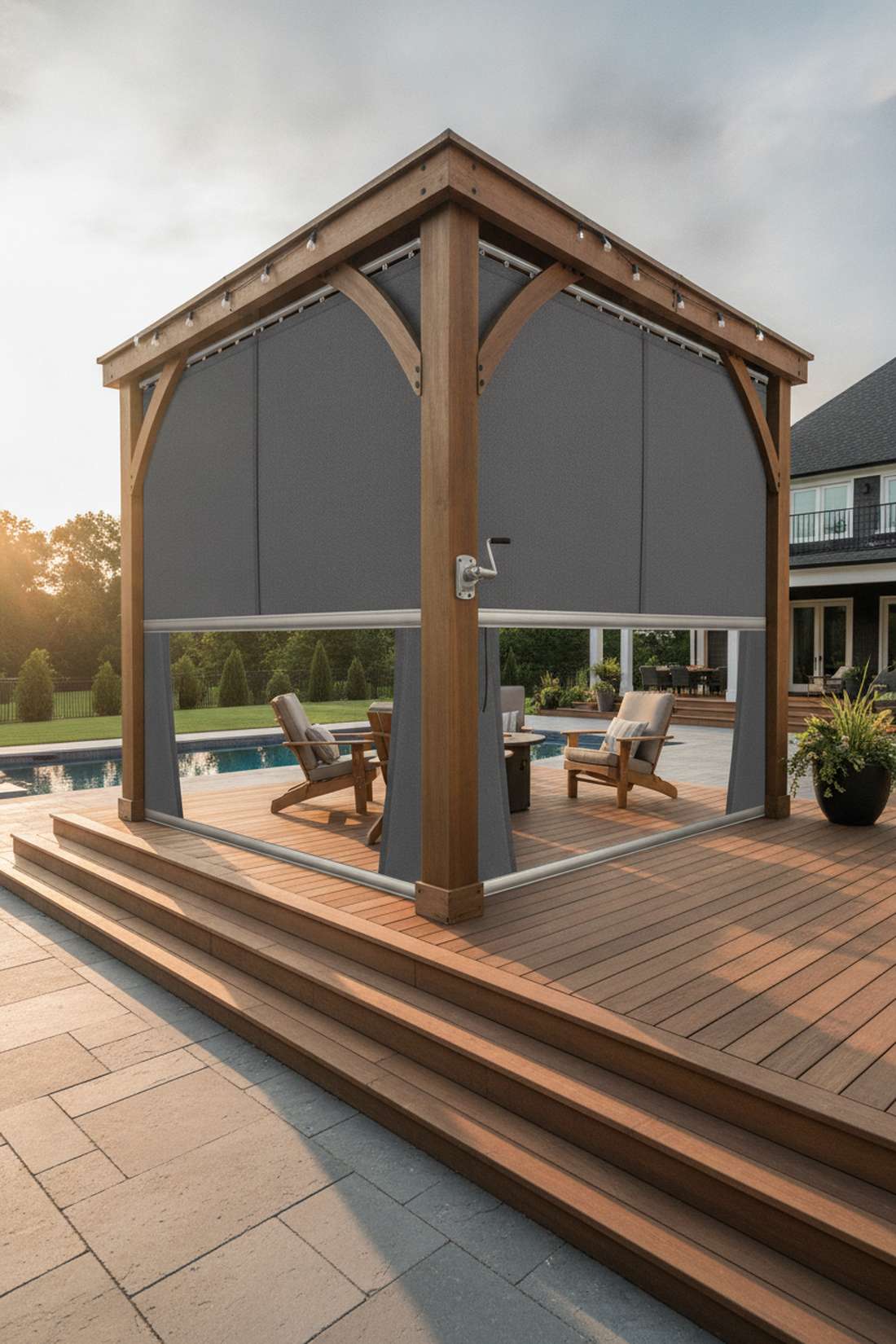 vertical drop curtains for adjustable coverage
