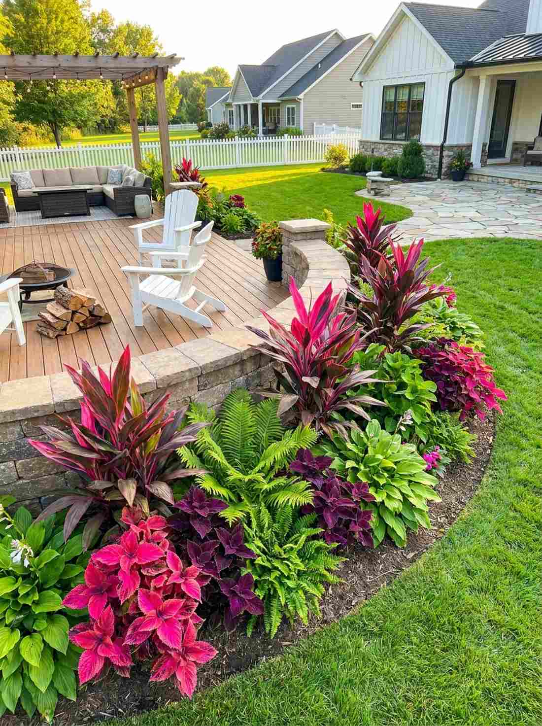 vibrant tropical color accents