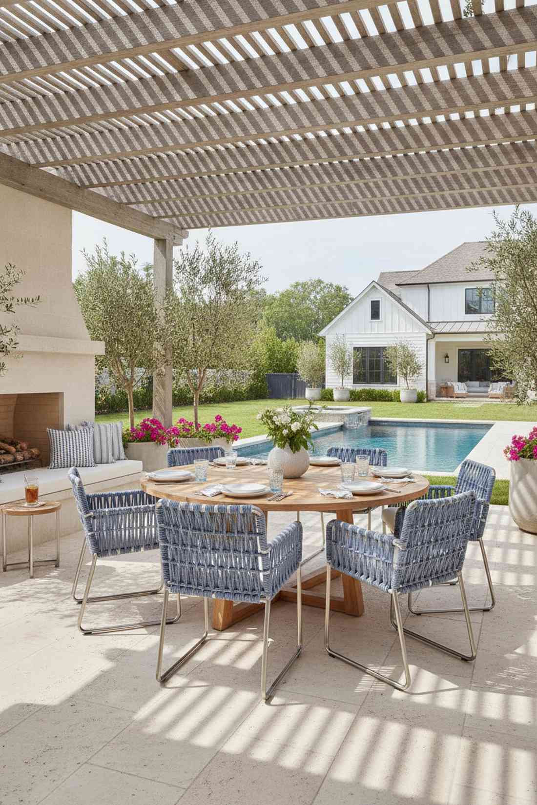 woven rope dining chairs