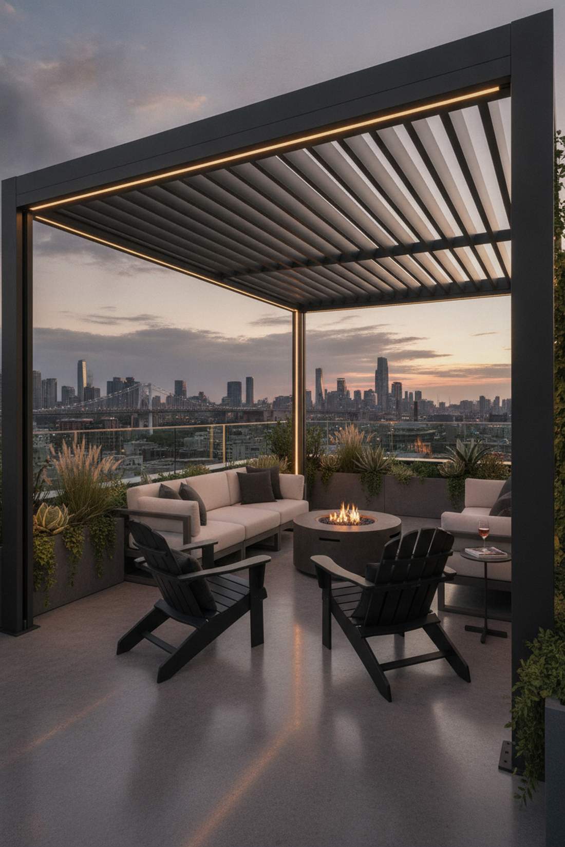adjustable louvered pergola system