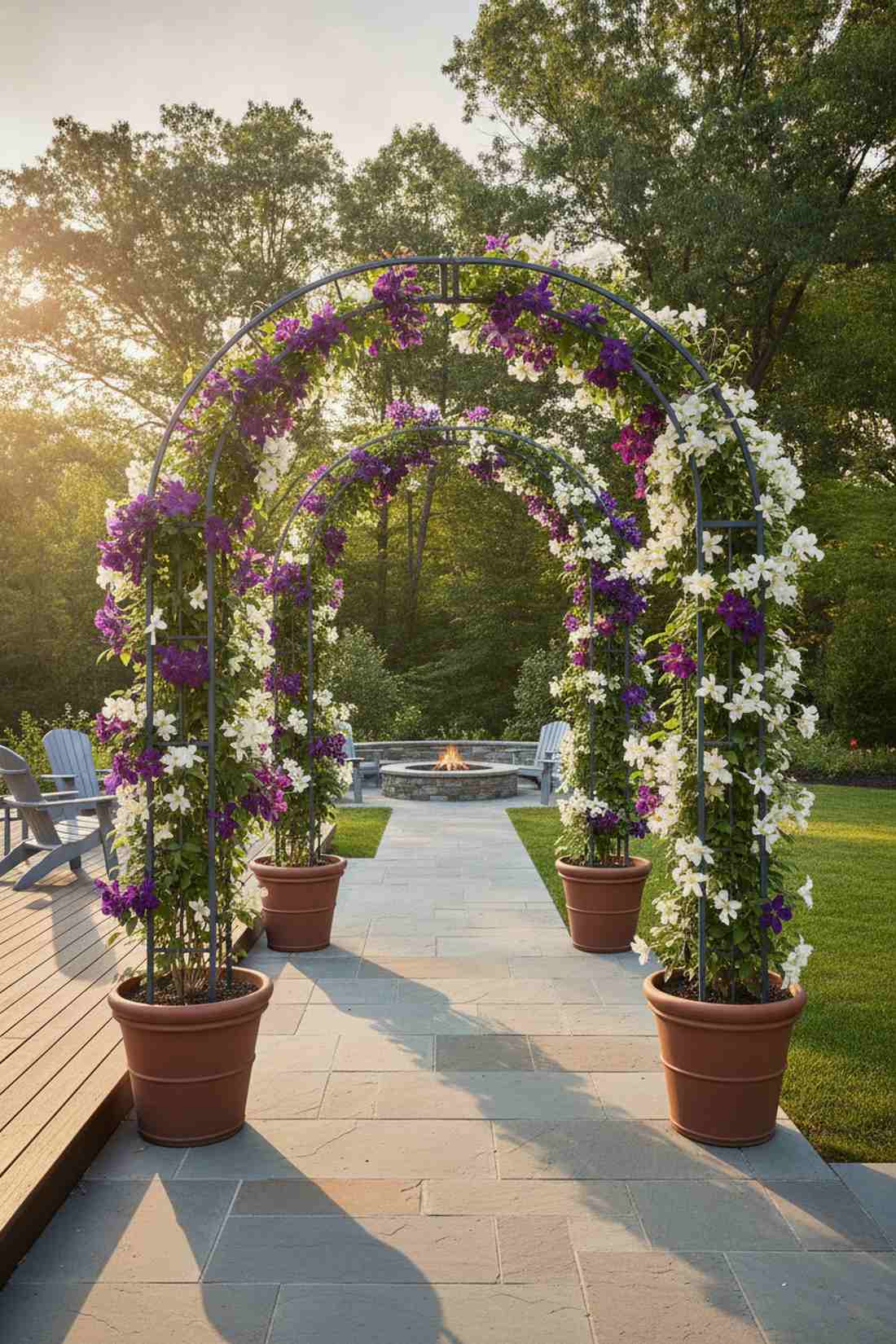 arched trellis connections