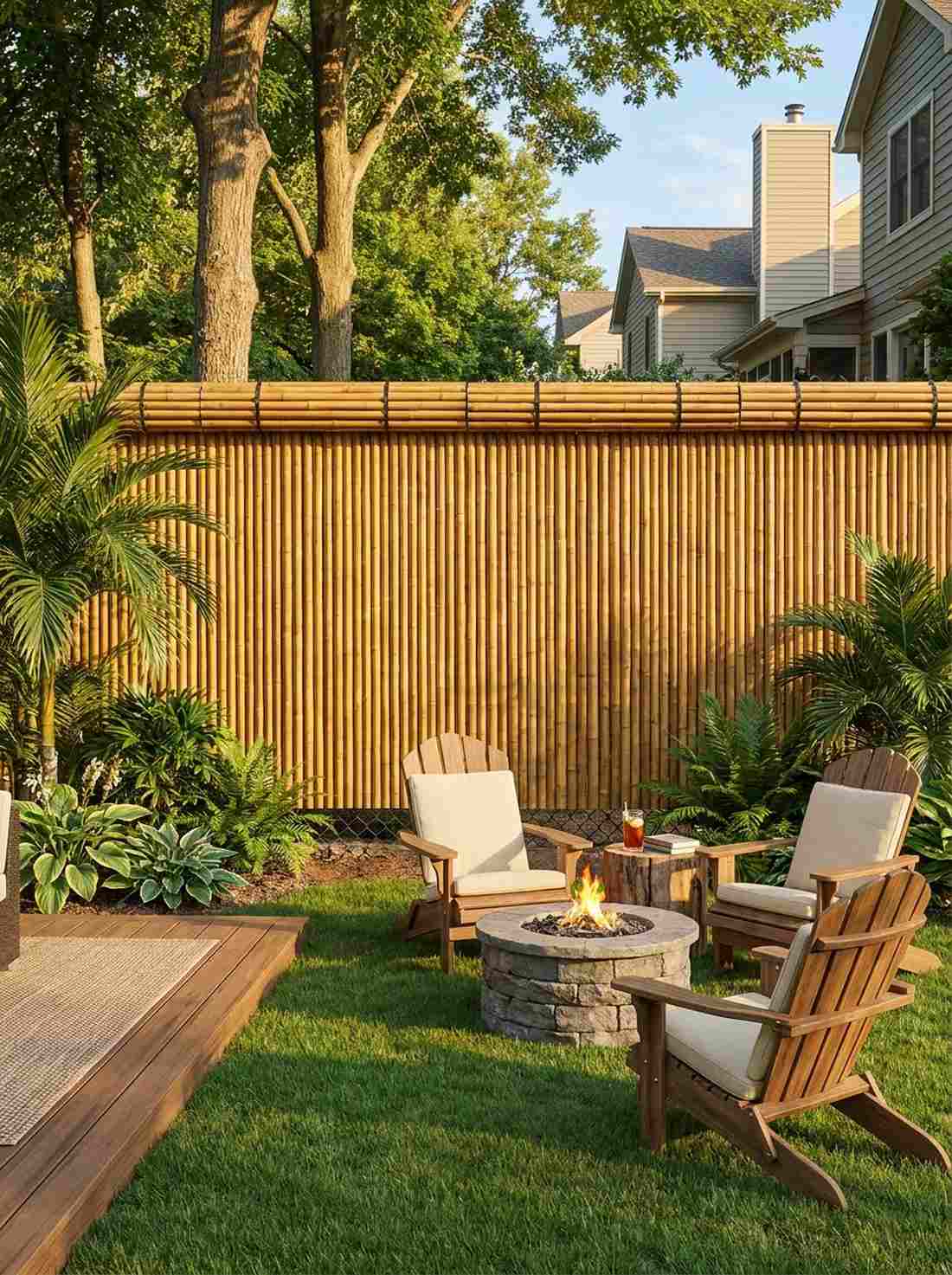 bamboo privacy screens fencing
