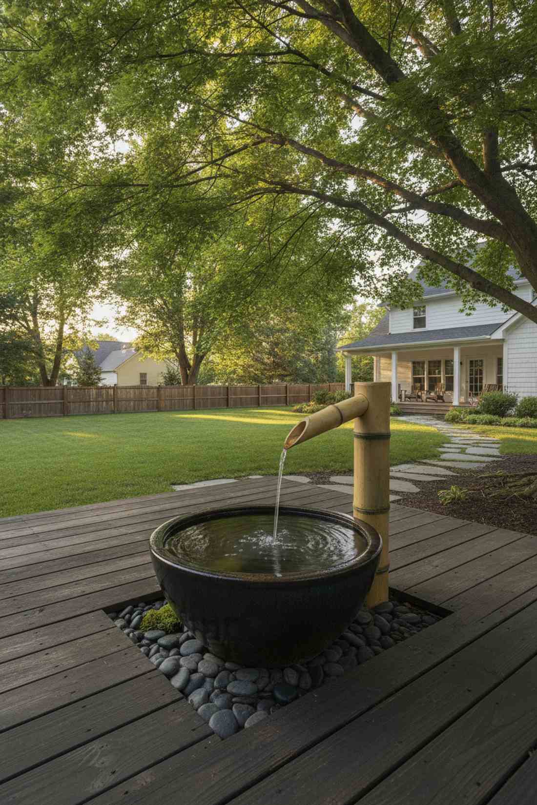 bamboo spout fountain