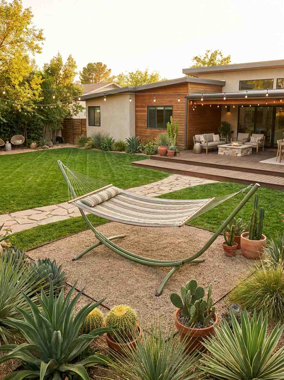 cactus green hammock stand