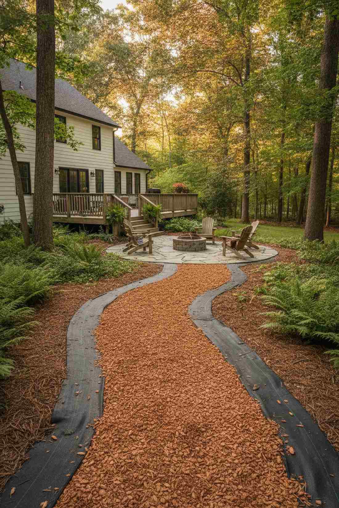 cedar chip double layer