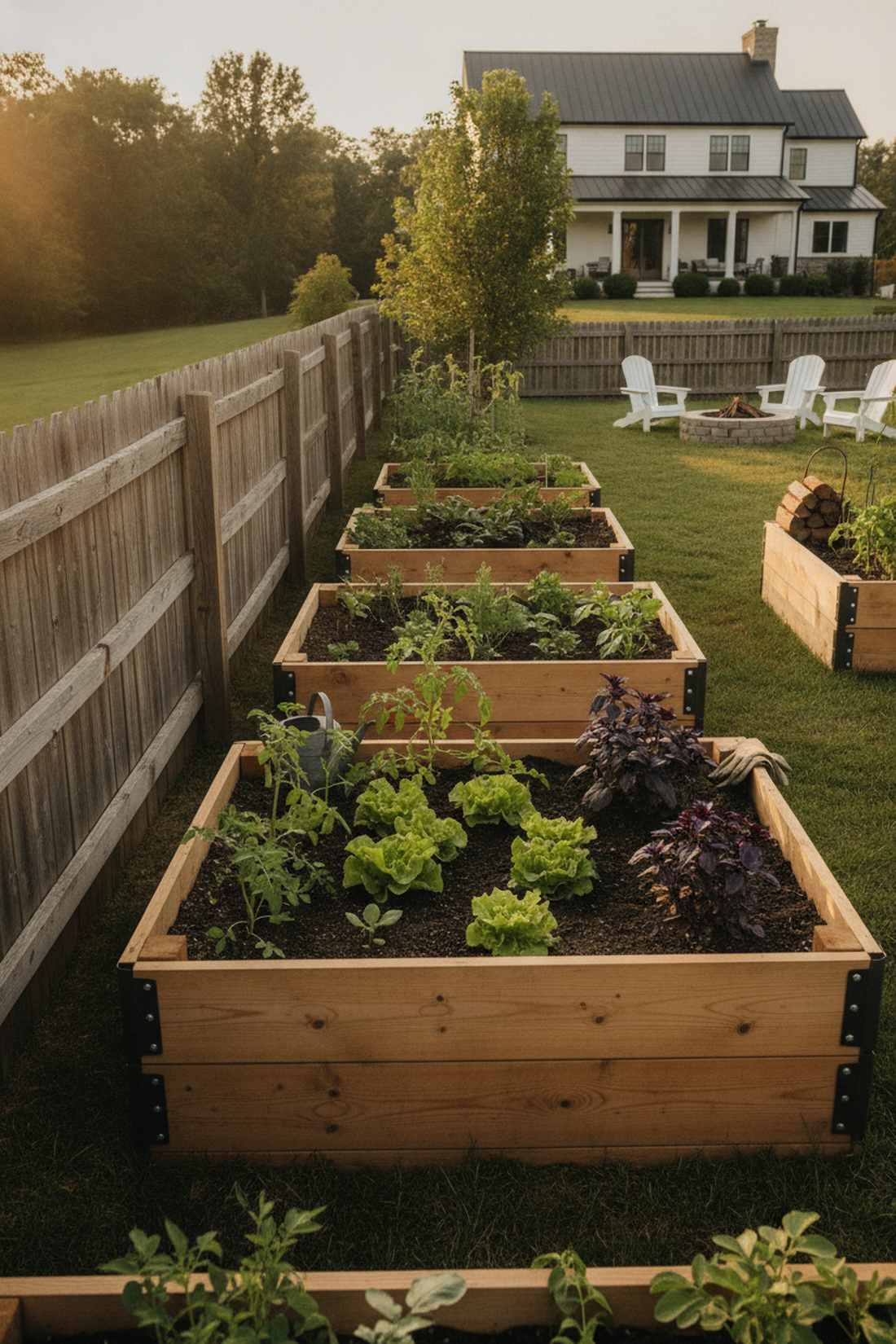cedar plank beds for wood fences