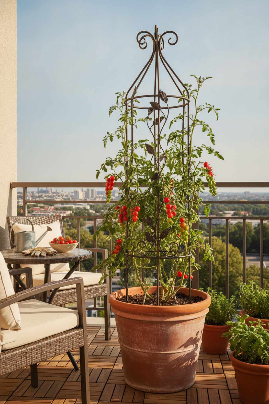 cherry tomato tower