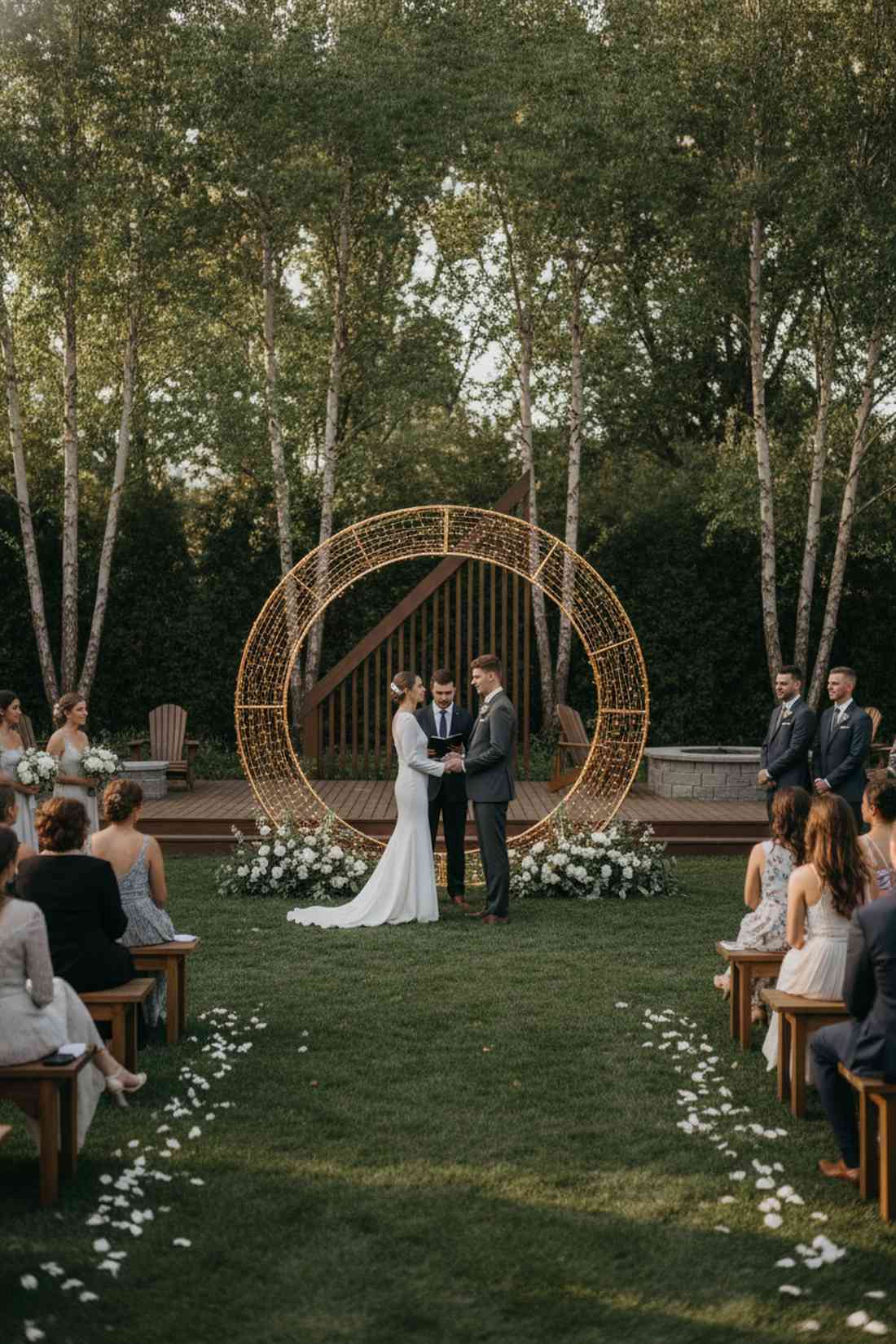 circular halo backdrop