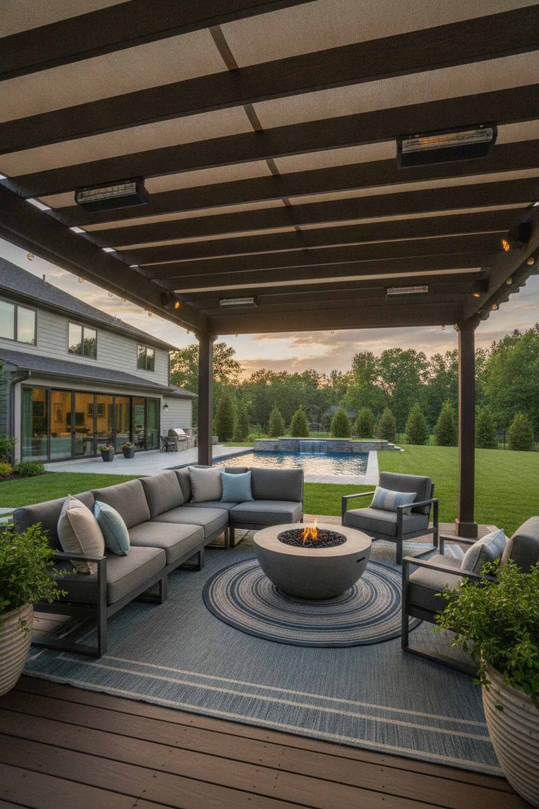 covered outdoor living rooms