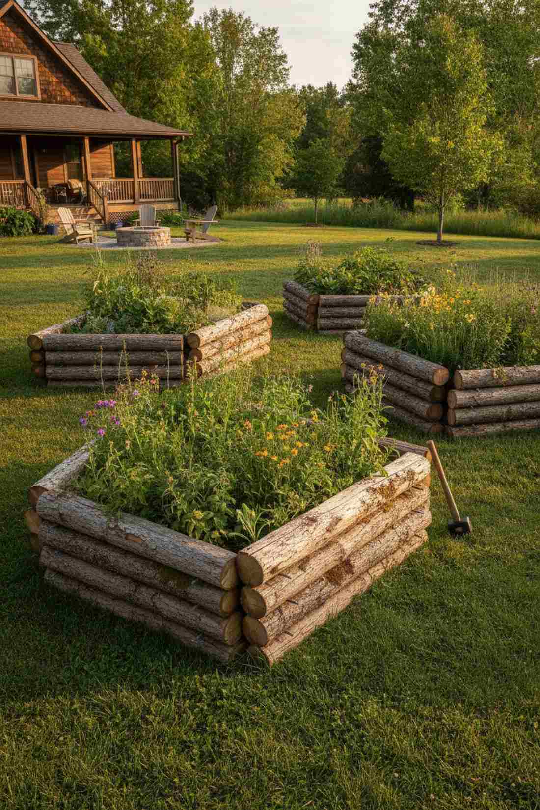 double log stacked walls