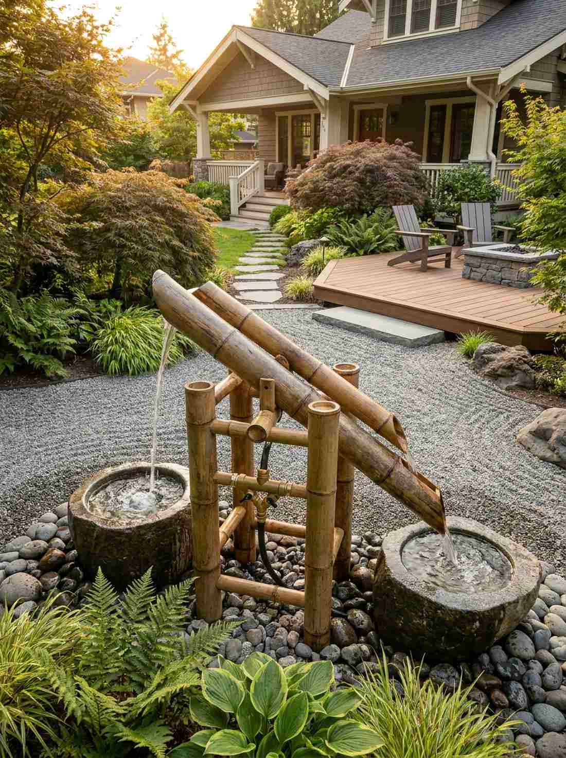 dual arm balance fountain