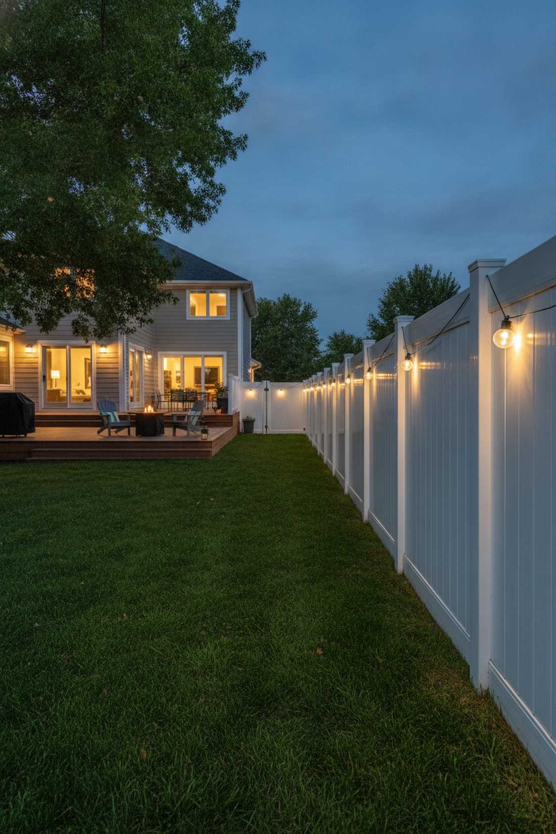 fence rail suspended mini orbs