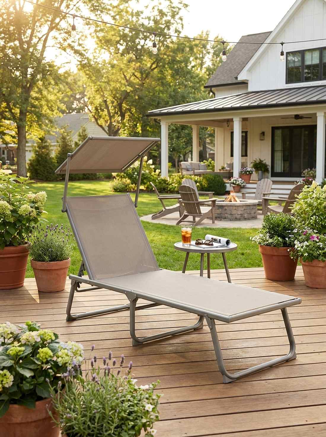folding sun lounger