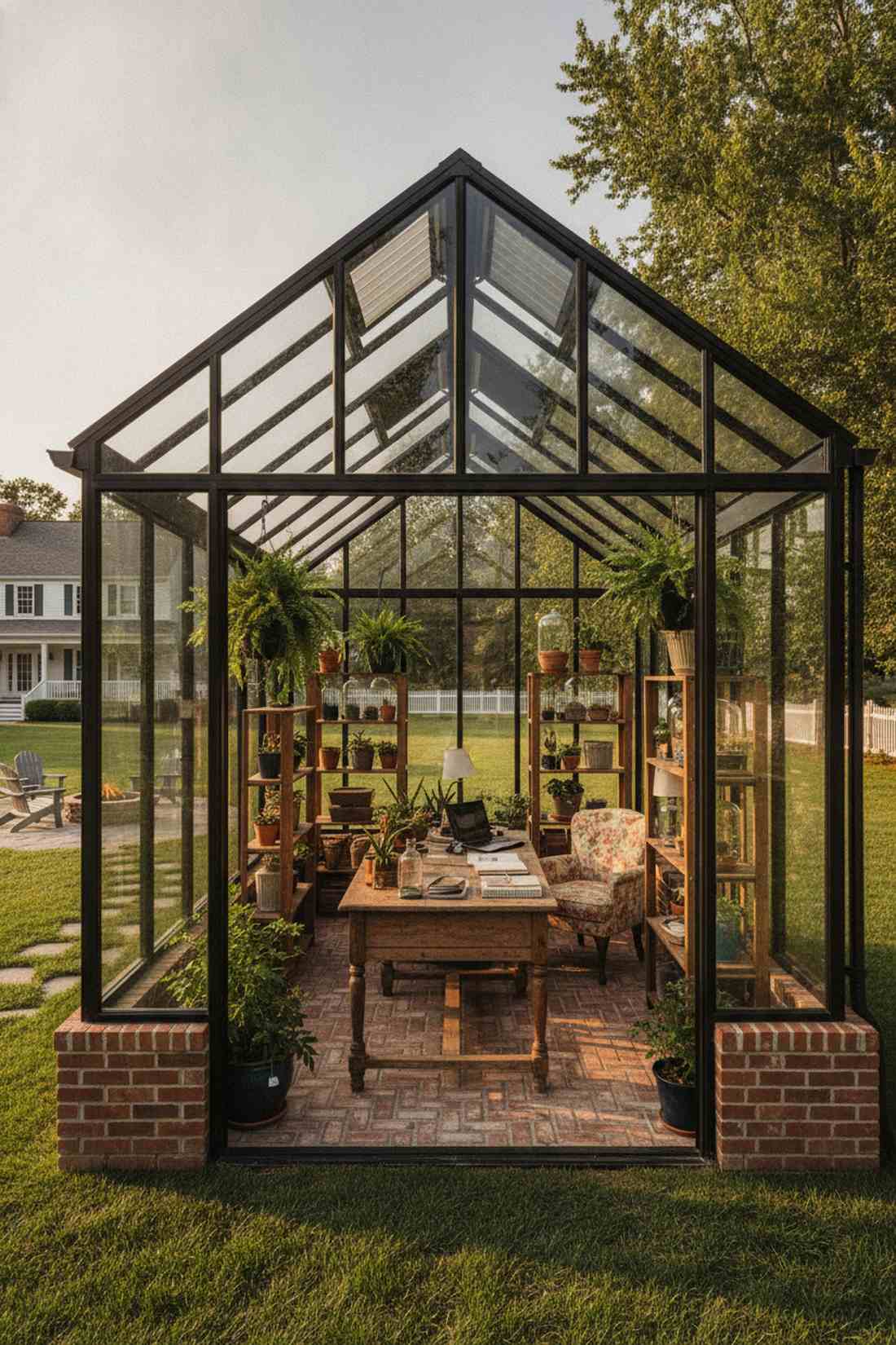 greenhouse inspired glass studio