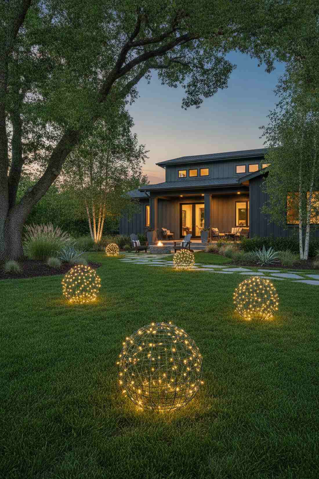 illuminated orb path markers
