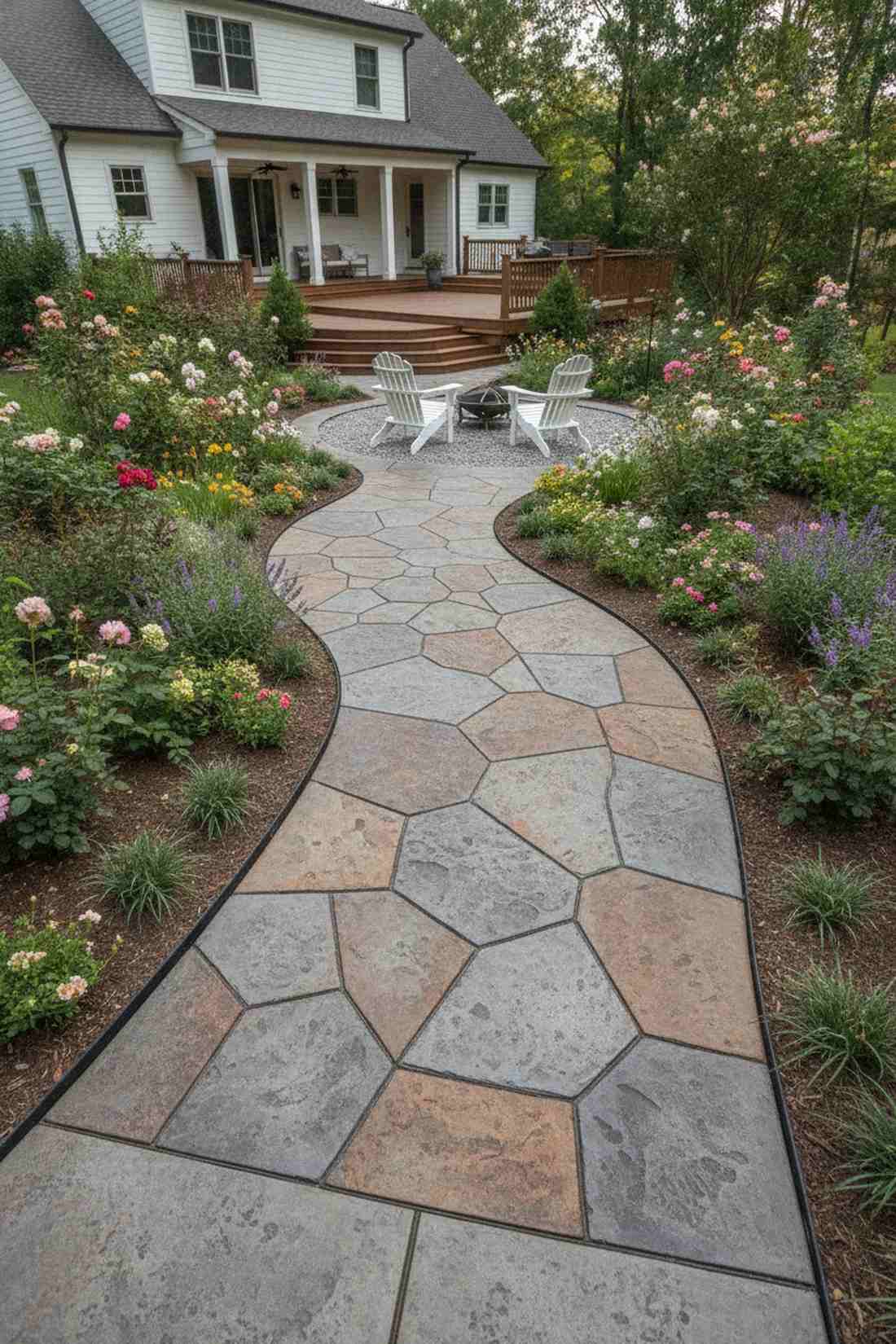 irregular flagstone style
