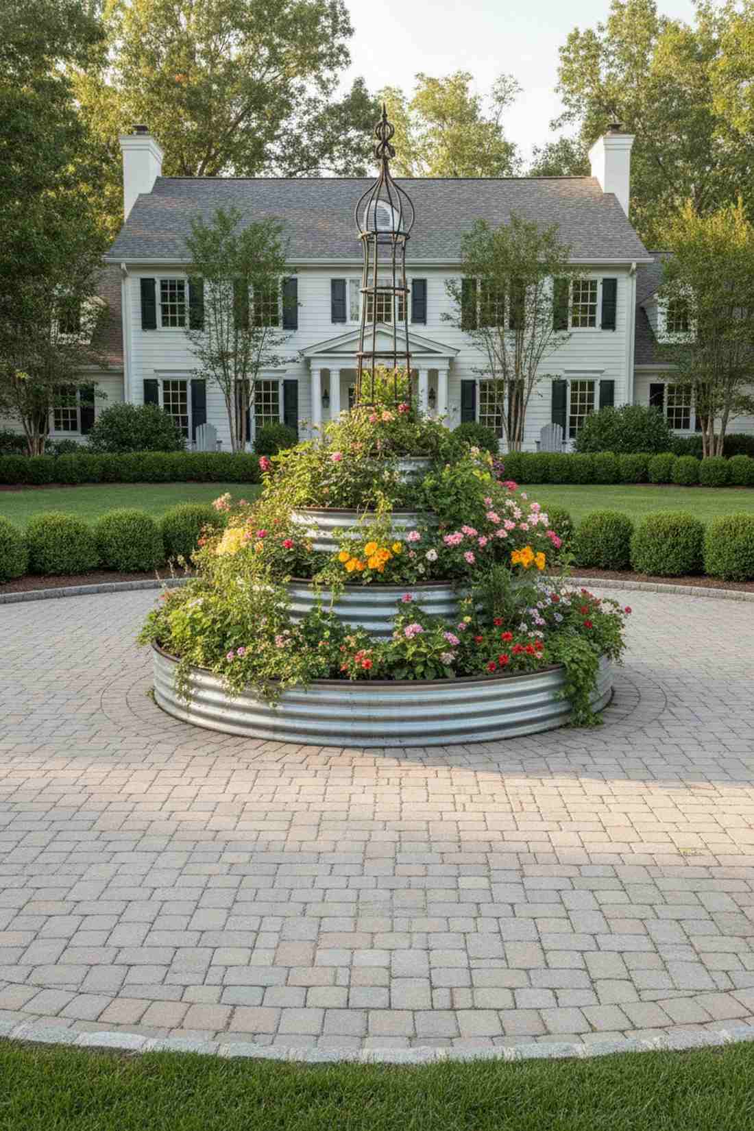 keyhole raised bed tower