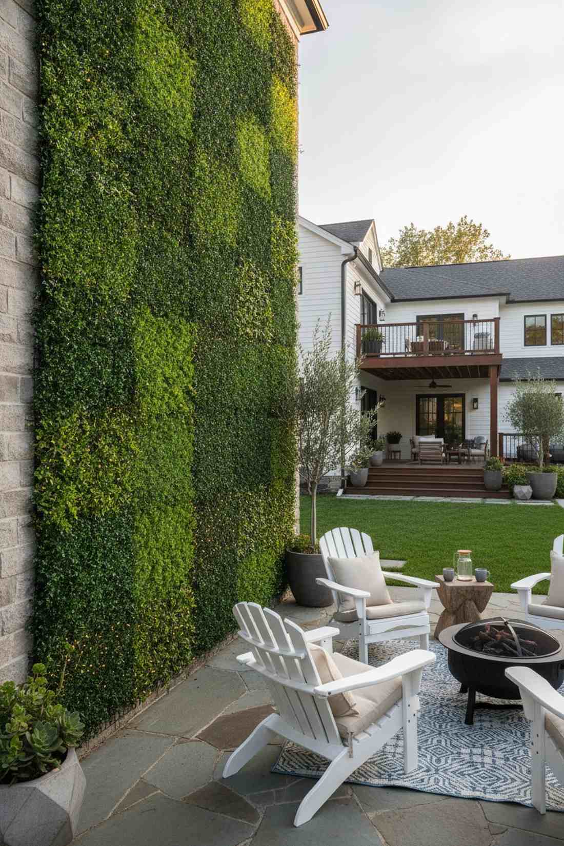living wall evergreen panels