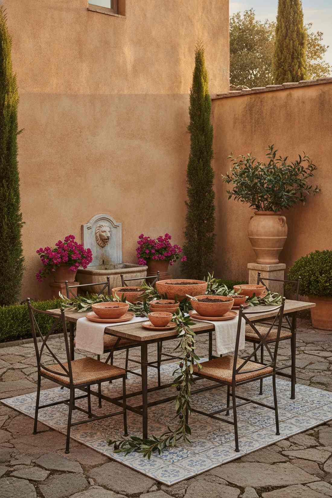 mediterranean courtyard