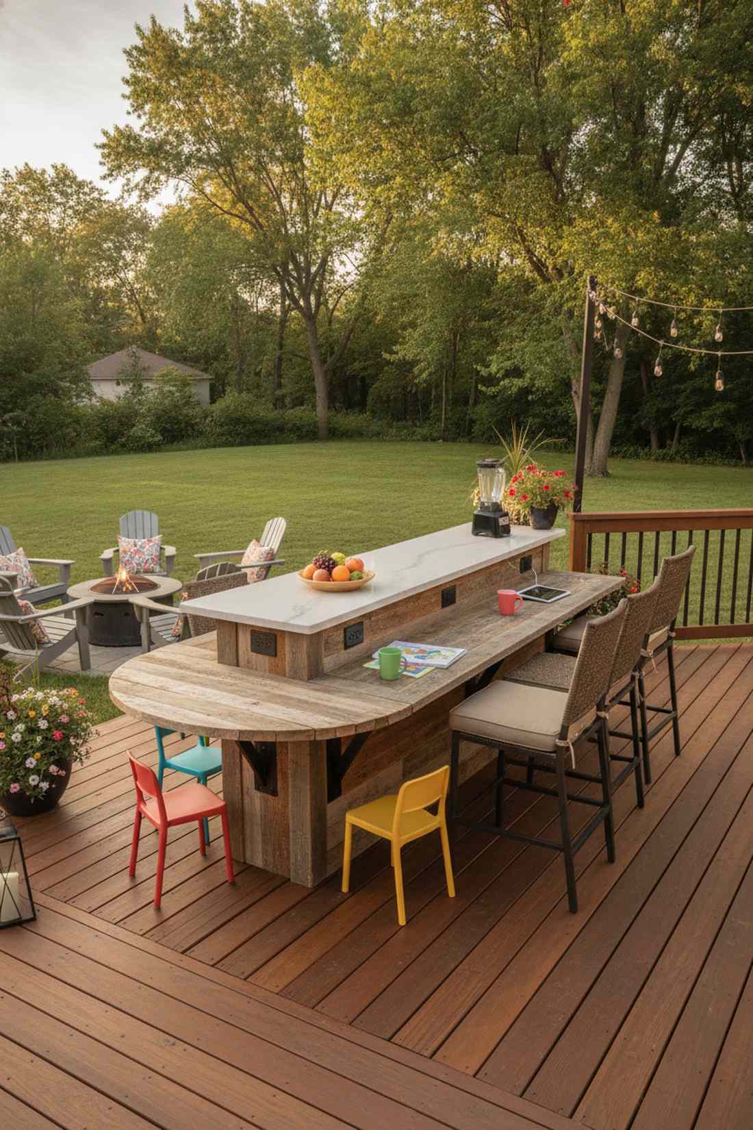 mixed height seating zones