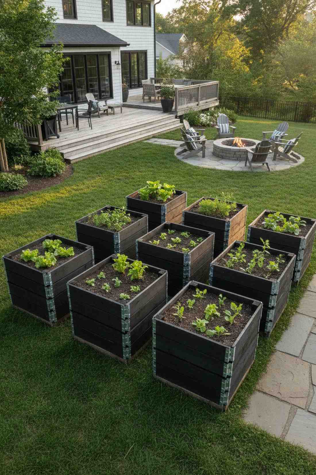 modular pallet collar veg beds