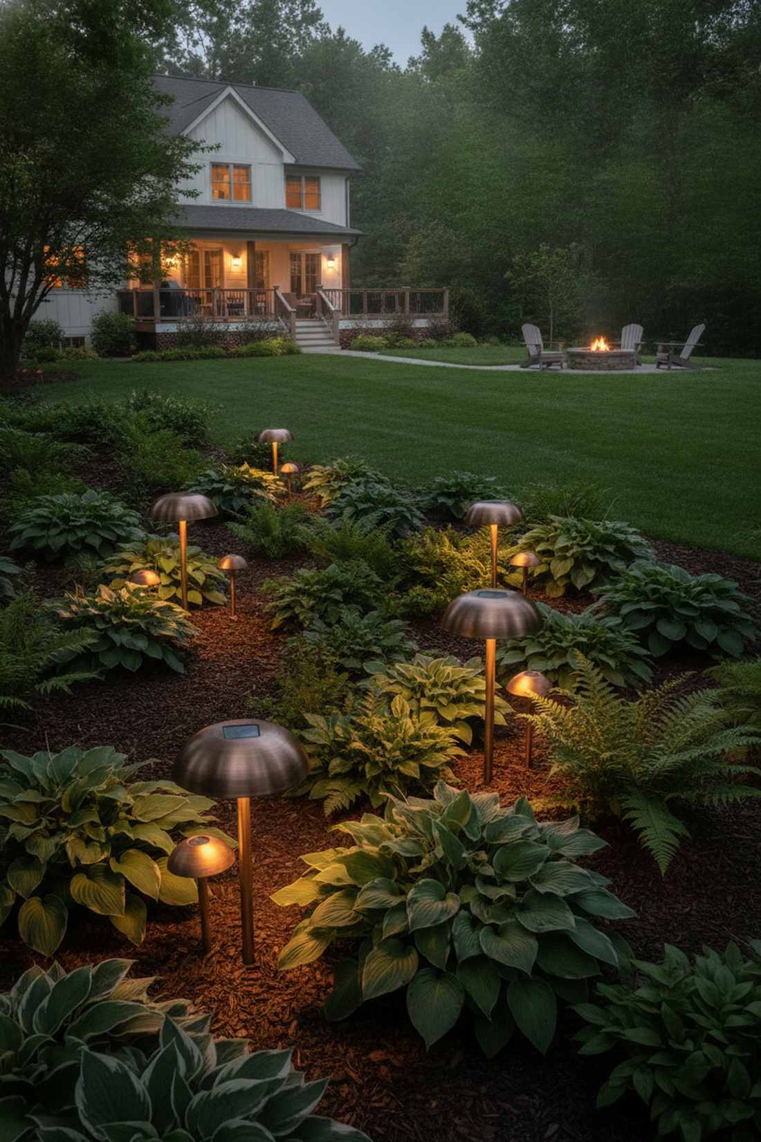 mushroom cap area lights