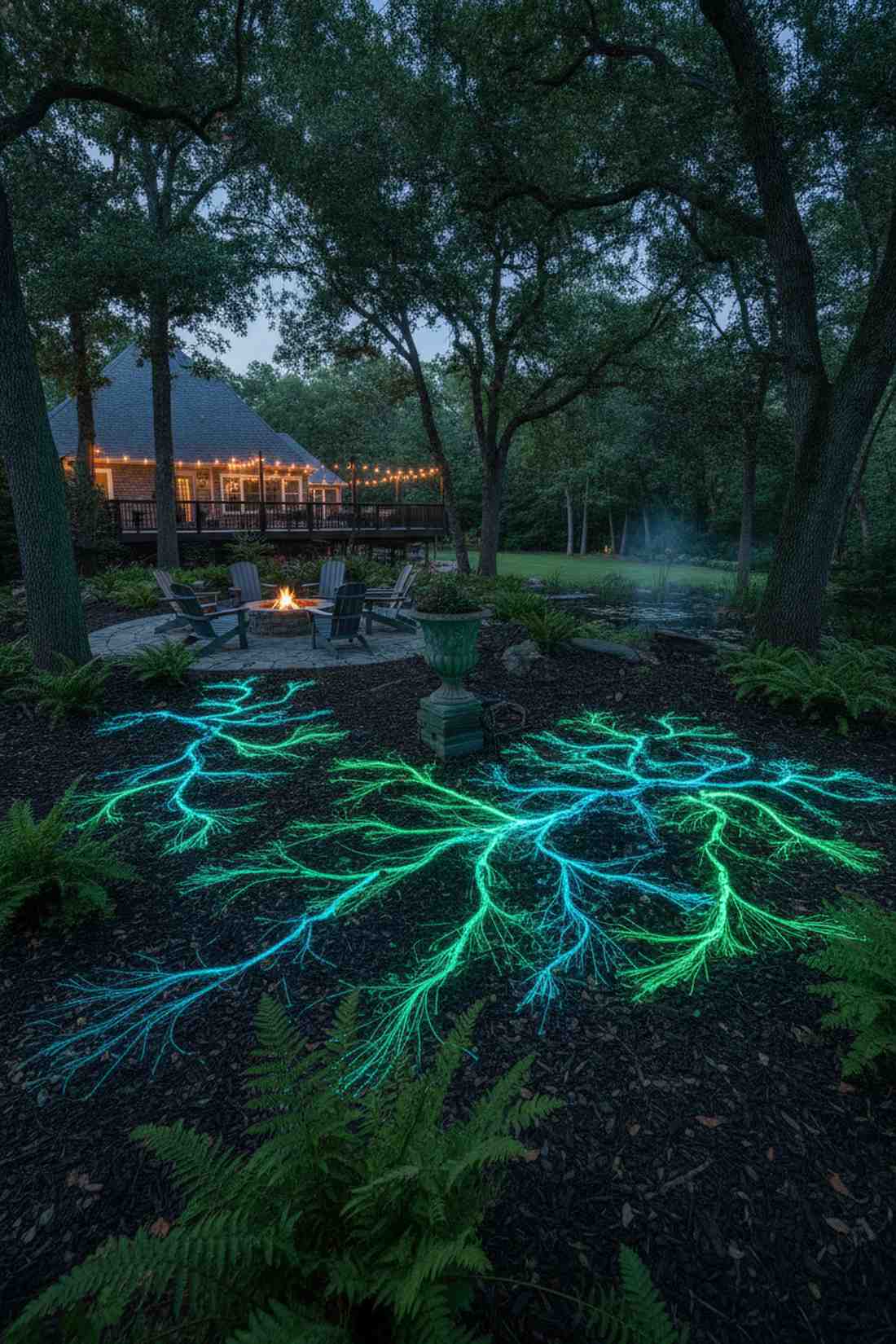 mycelium network fiber displays