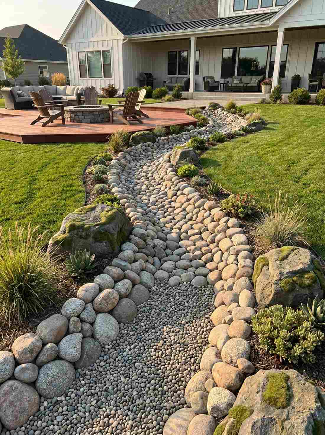 pebble stream bed