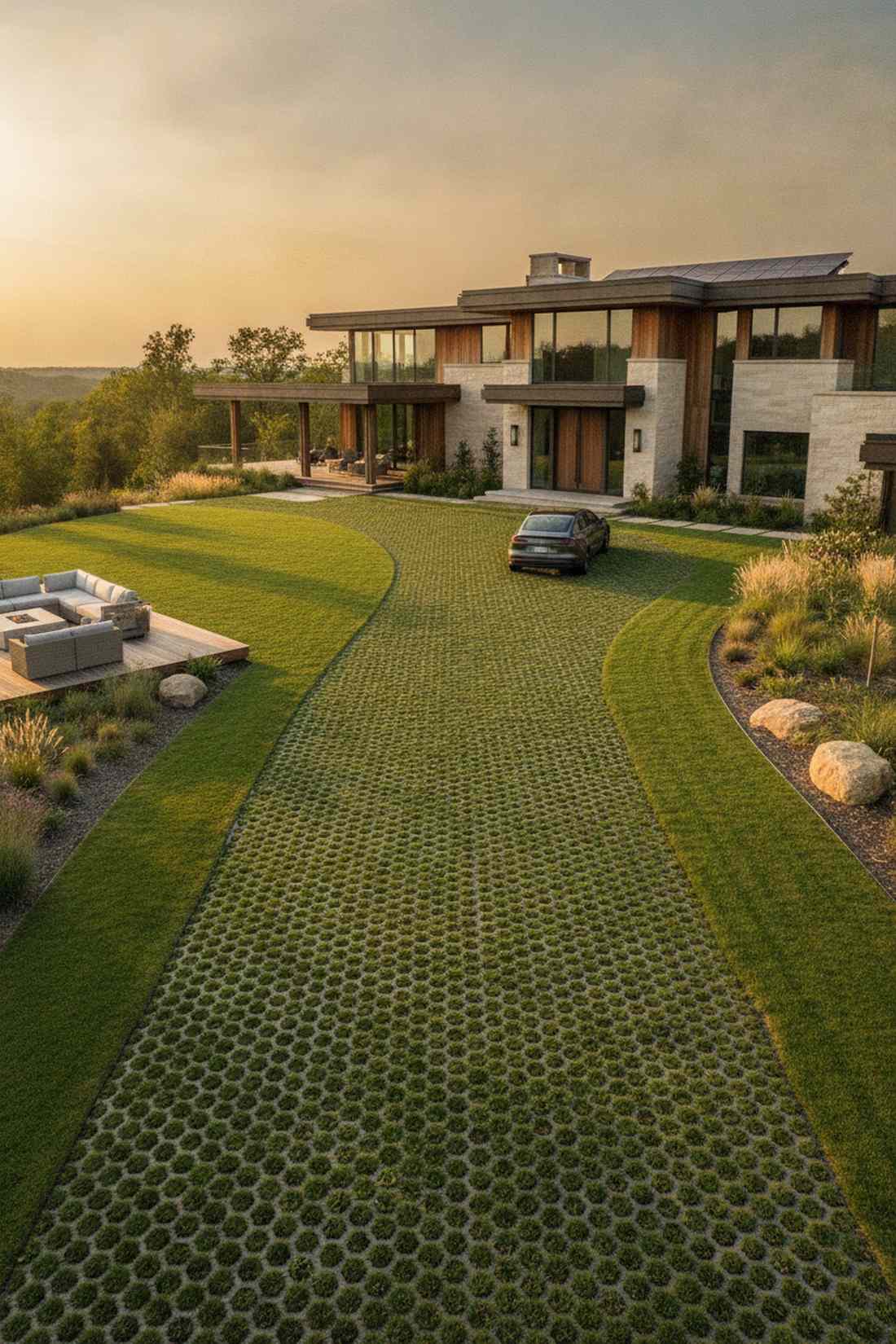 permeable pavement grids
