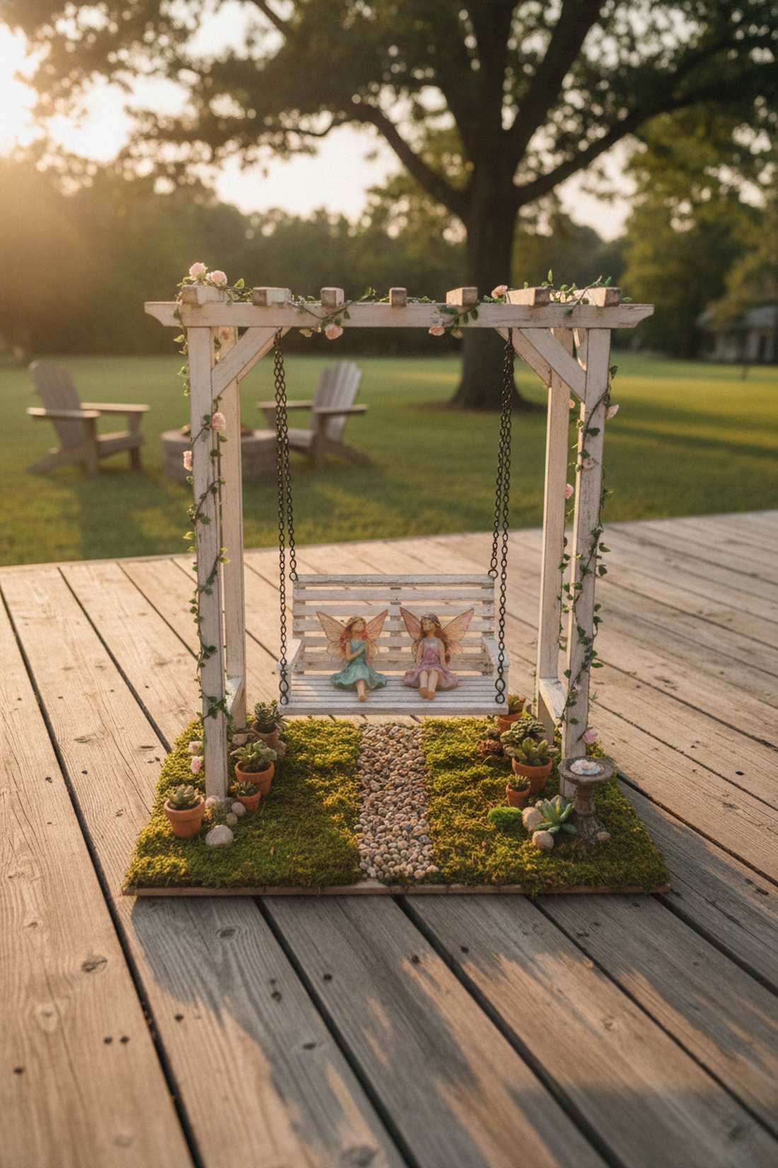 porch style hanging swings