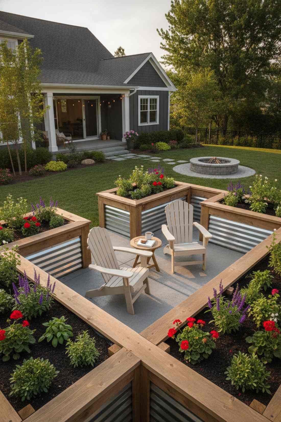 raised bed perimeter planters