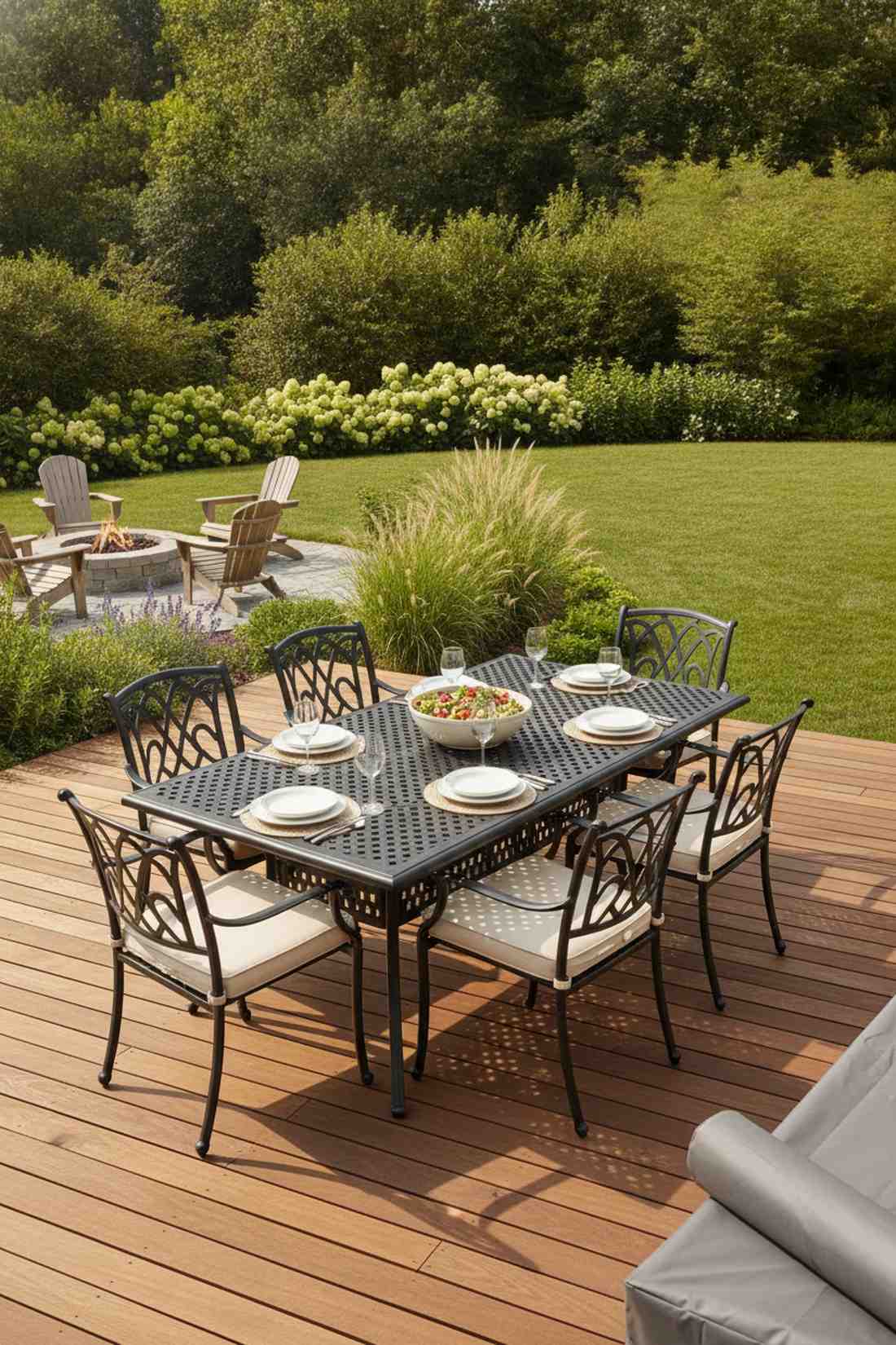 rectangular six seat dining table