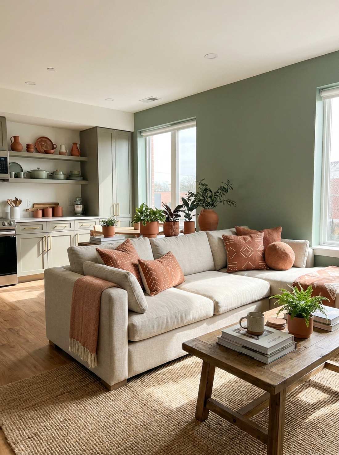 sage and terracotta harmony