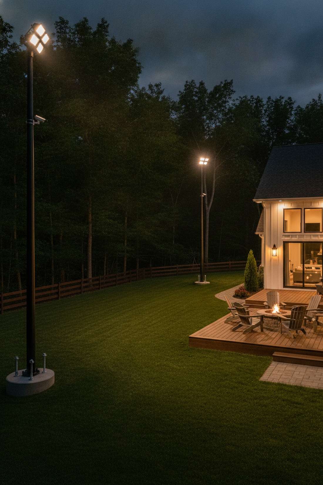 security pole lighting systems