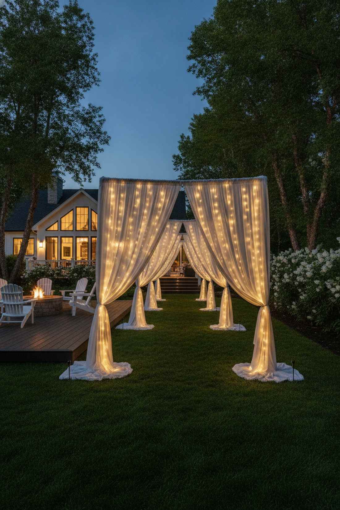 side drape tunnel entrance