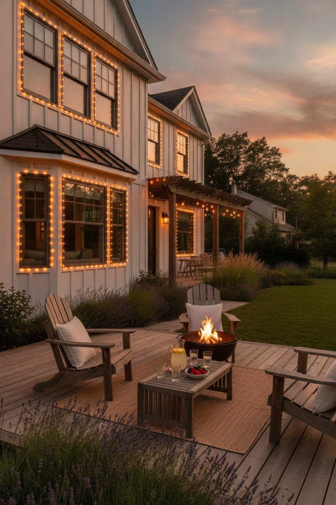summer twilight glow