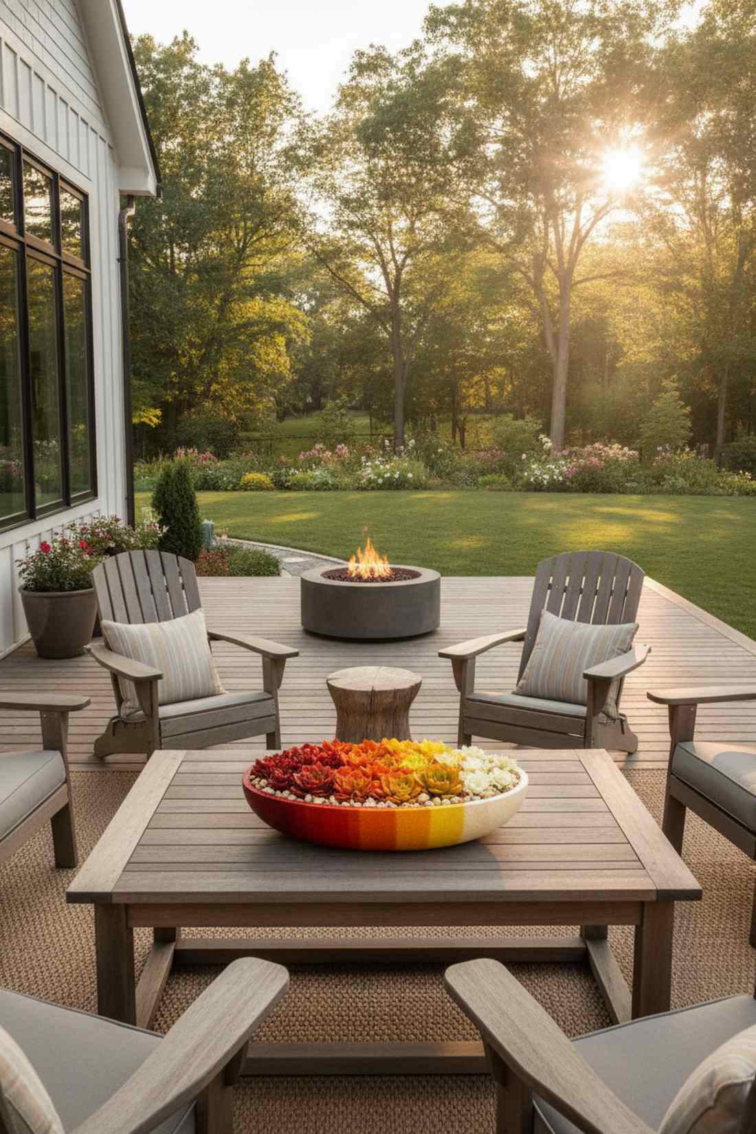 sunset ombre bowl