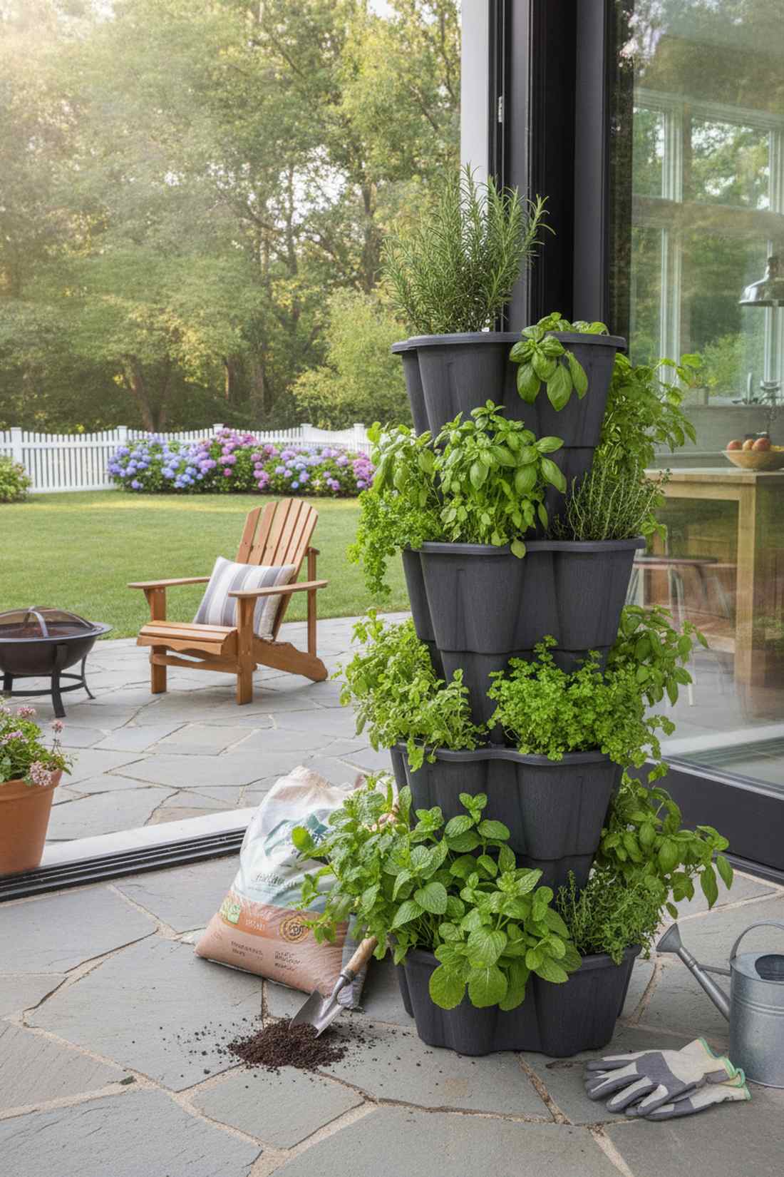 tiered plant towers
