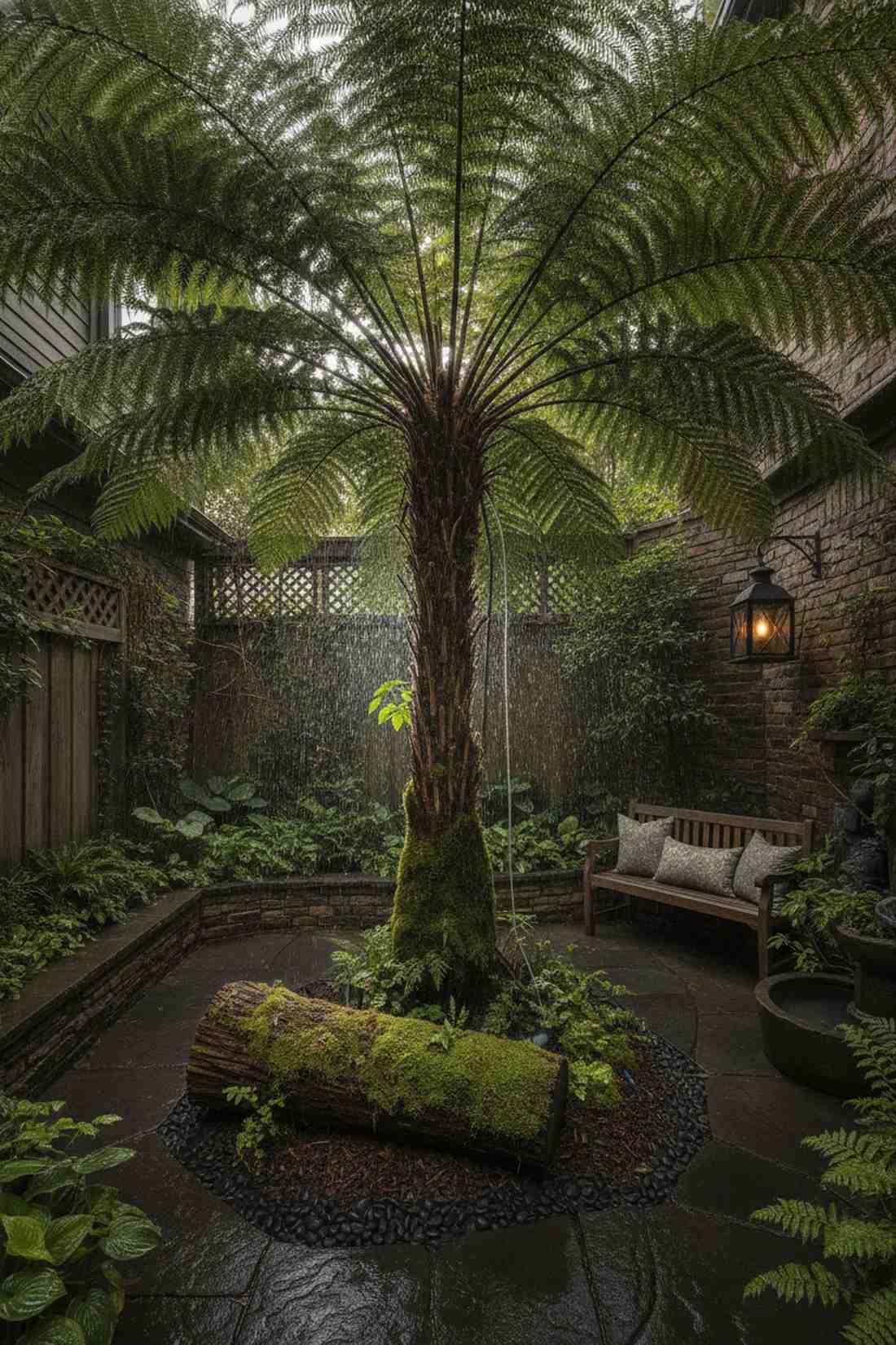 tree fern rainforest canopy